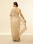 Mohey Beige Saree Bel Buti Pattern - Image 4